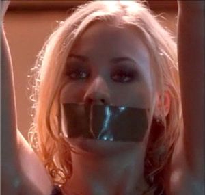 Yvonne Strahovski tapegagged