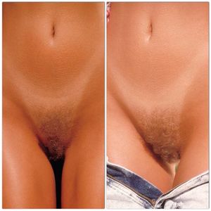 Patch of thick blonde pubes