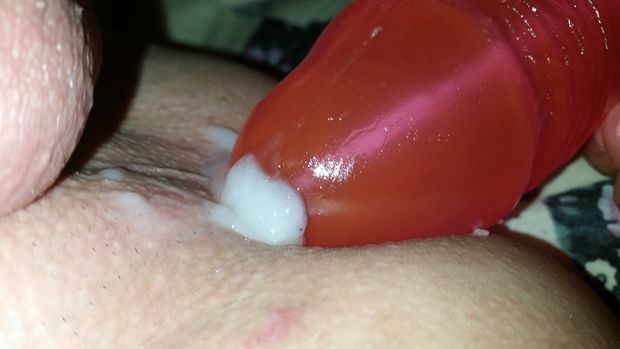 my cum on the dildo