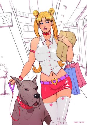 Picture with lovely blonde