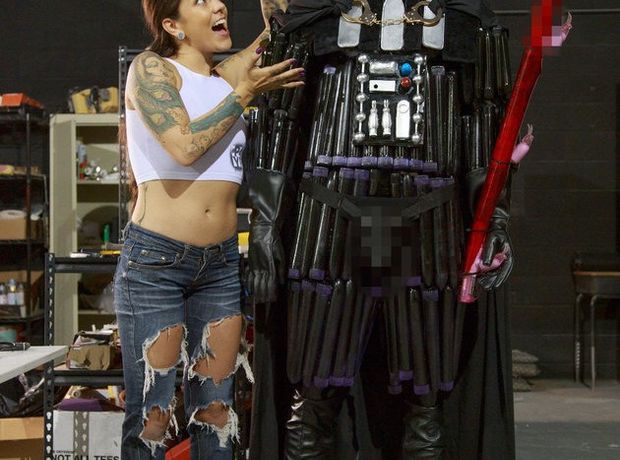 Woman creates Darth Vader out of Sex Toys! Funny, with Video