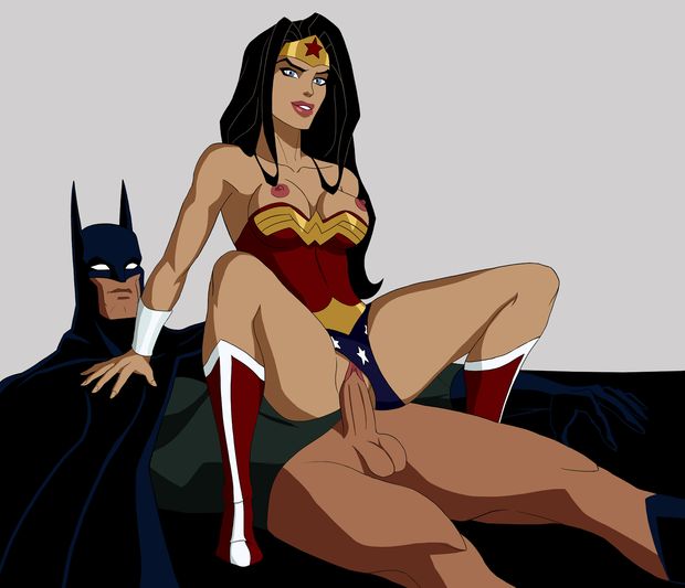 Toon sex - Wonder Woman riding Batman's cock