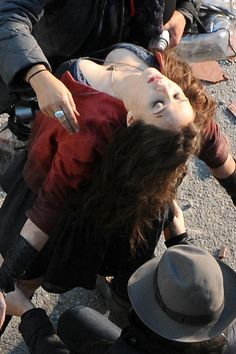 Elizabeth Olsen top-down view