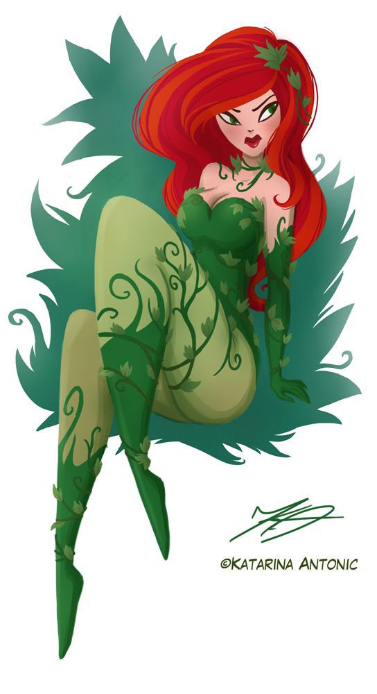 Toon character - Poison Ivy - By Katarina Antonic