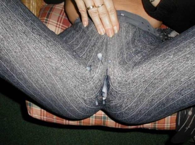 cum on my pantyhose