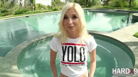 Petite blonde babe Piper Perri is really damn pretty girl who is ready for hardcore action. She takes Micks big hard prick on her mouth.