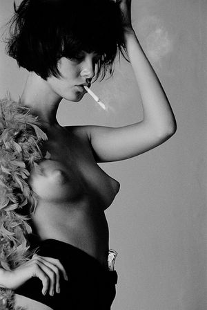 Photo with fabulous brunette