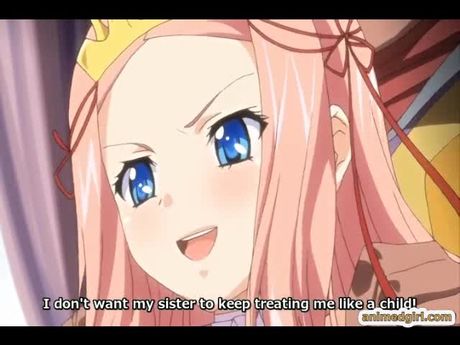 Princess anime threesome assfucking with pig monster