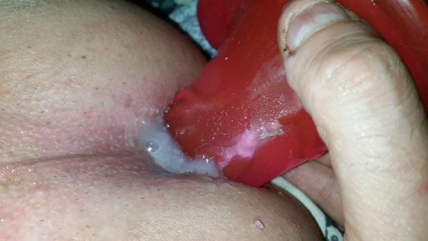 my cum on the dildo