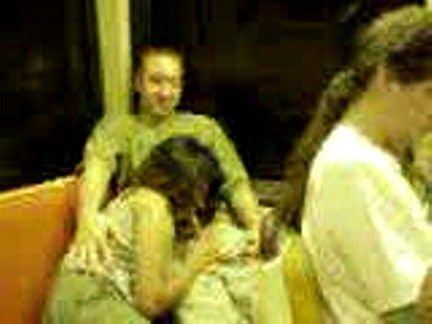 Blowjob on train