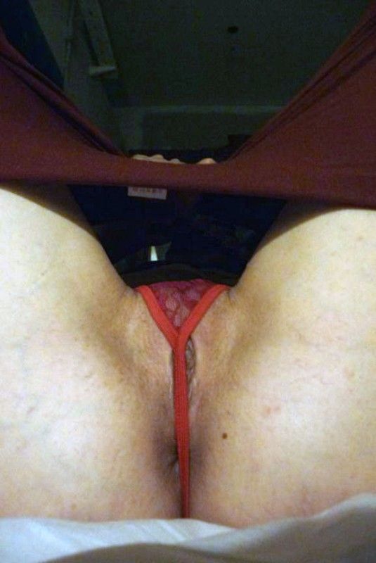 Pussy Behind Tiny Red Strings