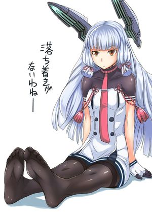 kantai collection murakumo (kantai collection) kokuryuugan remodel (kantai collection) 1girl black legwear blush dress feet full body gloves looking at viewer no shoes pantyhose sailor dress short dress sitting soles solo thighband pantyhose toes white gl