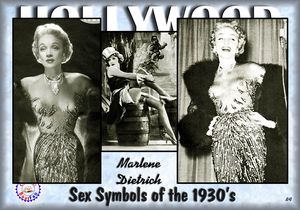 Marlene Dietrich almost topless