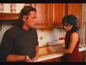 Italian housewive fucked by hubby and father