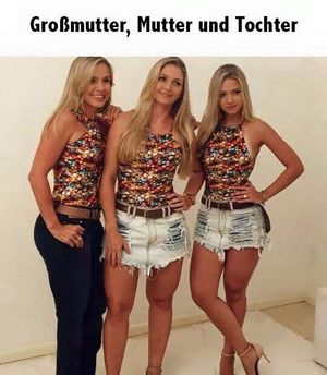 großmutter, mutter, Tochter