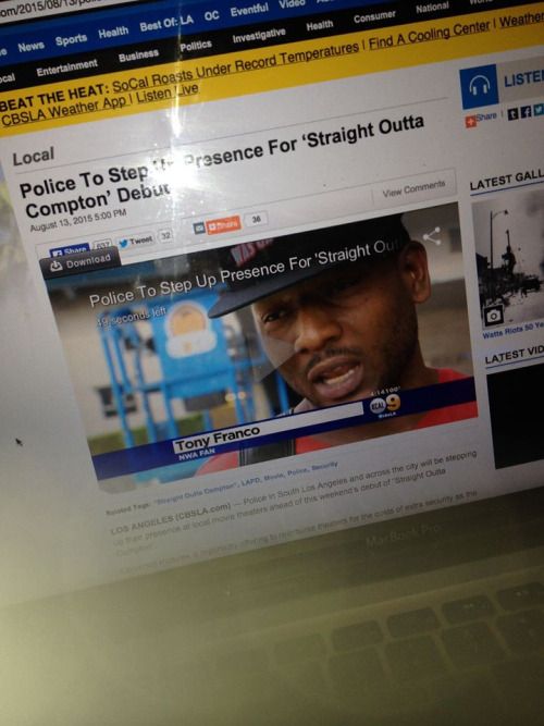Google KTLA Straight Outta Compton news If you havnt seen Toney...