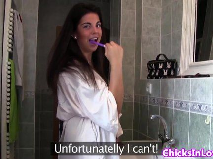 Real lesbian couple make a pussylicking video
