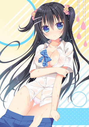 Sexy hentai coed removing her clothes