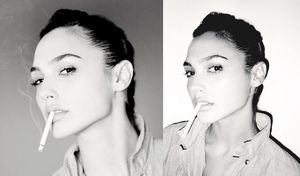 Gal Gadot smoking