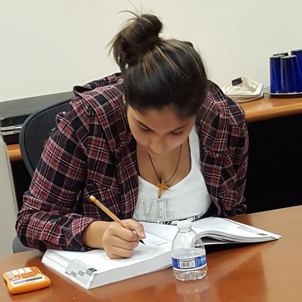 Camila Studying