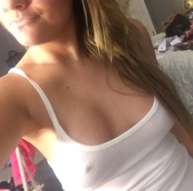 White Tank Top Nipples
