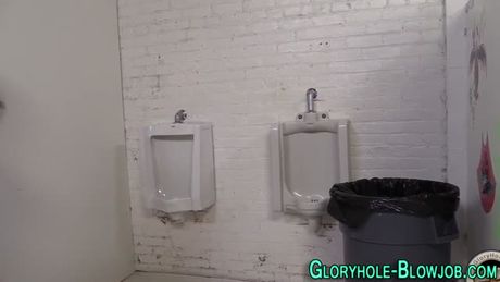 Gloryhole creampie slut