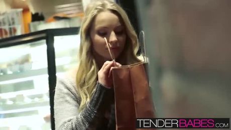 Hot big titted blonde babe Staci Carr getting a messy facial