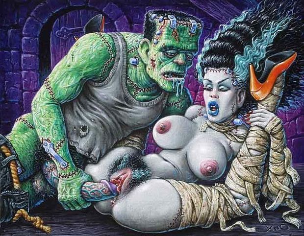 Toon Sex - Characters - Frankenstein - Dirty monster and bride