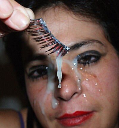 Hard load fuck up her lashes