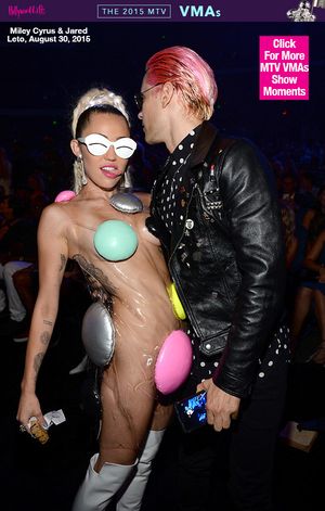 Miley Cyrus in another revealing outfit at 2015 vma awards.