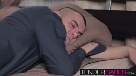 Pretty Gina Gerson knocked on his door wearing only a towel