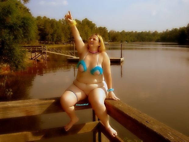 PrincessWolf Nude Public Lake 1