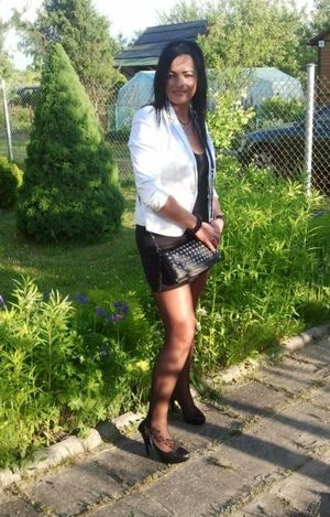 Hot mum before going out