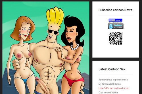 Johnny Bravo getting the finest pussy. Well-hung Johnny and his buddy making horny babes yell from pleasure. Johnny Bravo &#8211; cool guy!