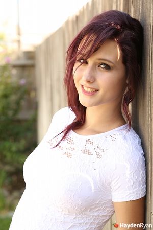 Hayden Ryan outdoors panties