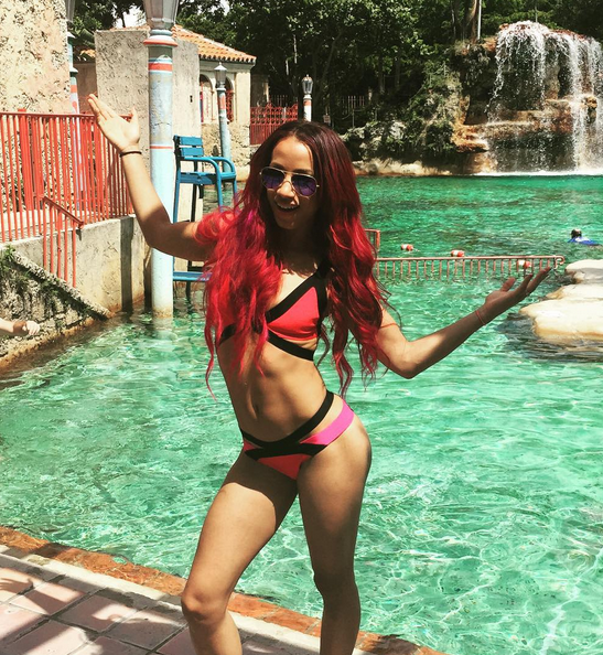 Sasha Banks Bikini Goodness!