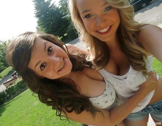 Big tits, big smiles