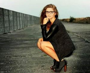 Rookie posing outdoors