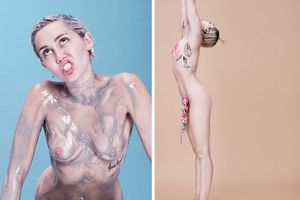 Miley Cyrus is artsy and HOT!!!!!!!!!