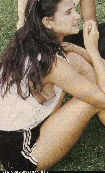 demi moore sideboob nipple