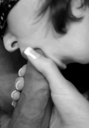 Blindfold cocksucker