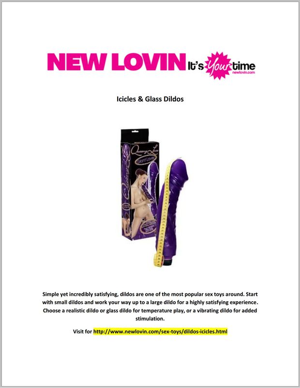 Simple yet incredibly satisfying, dildos are one of the most popular sex toys around. Start with small dildos and work your way up to a larg