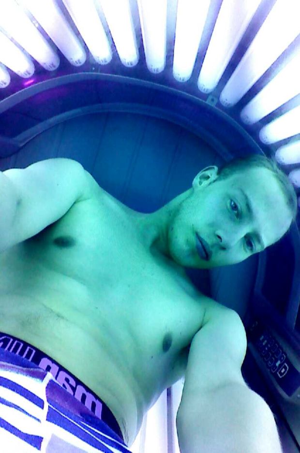 Me in tanning bed