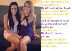 Chastity cage humiliation