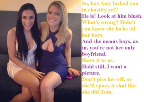 Chastity cage humiliation