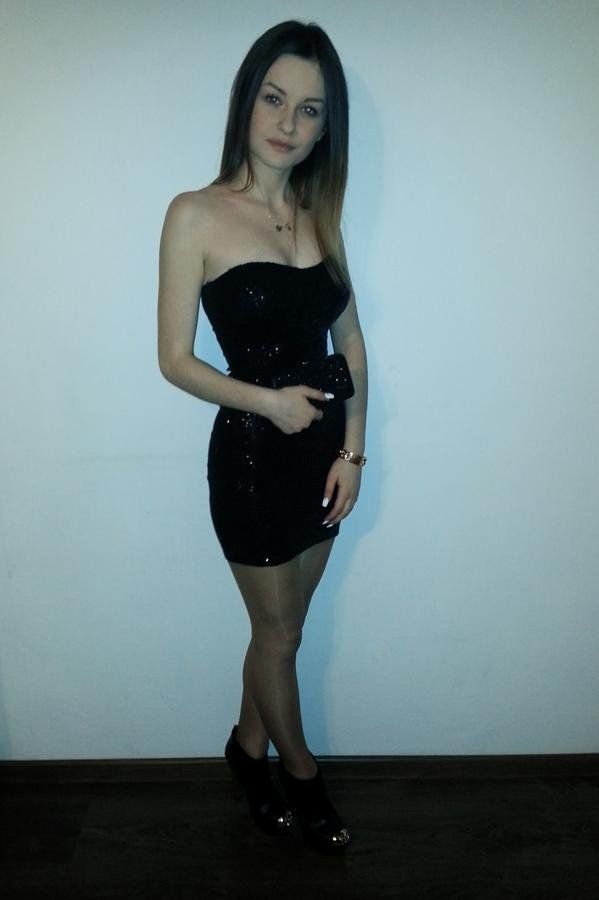 Naughty mini black dress for naughty party