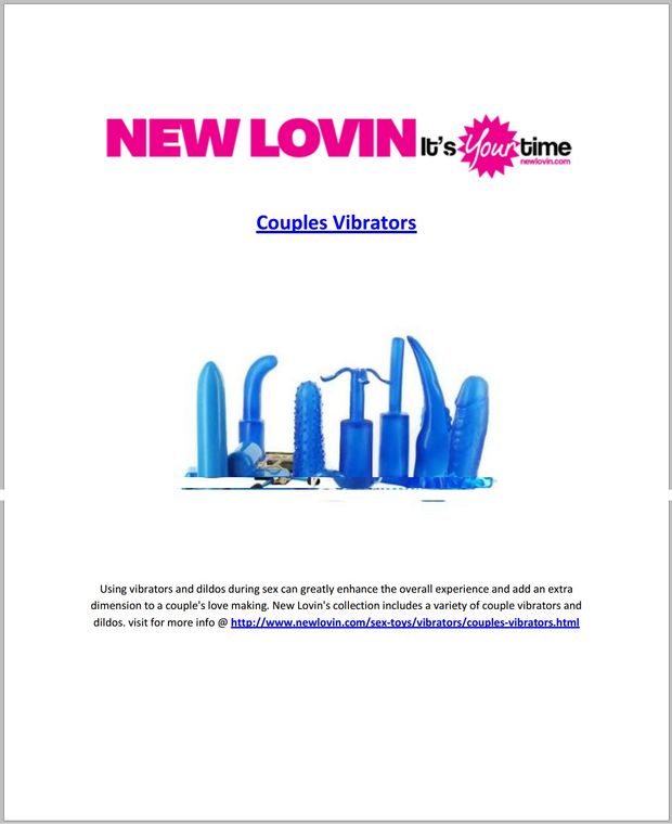 Using vibrators and dildos during sex can greatly enhance the overall experience and add an extra dimension to a couple's love making. New L