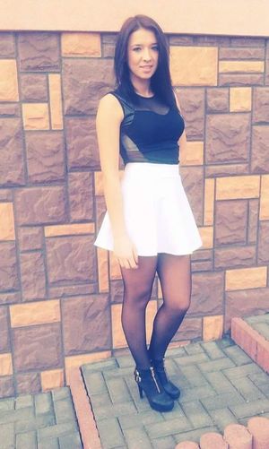 Black and white outfit