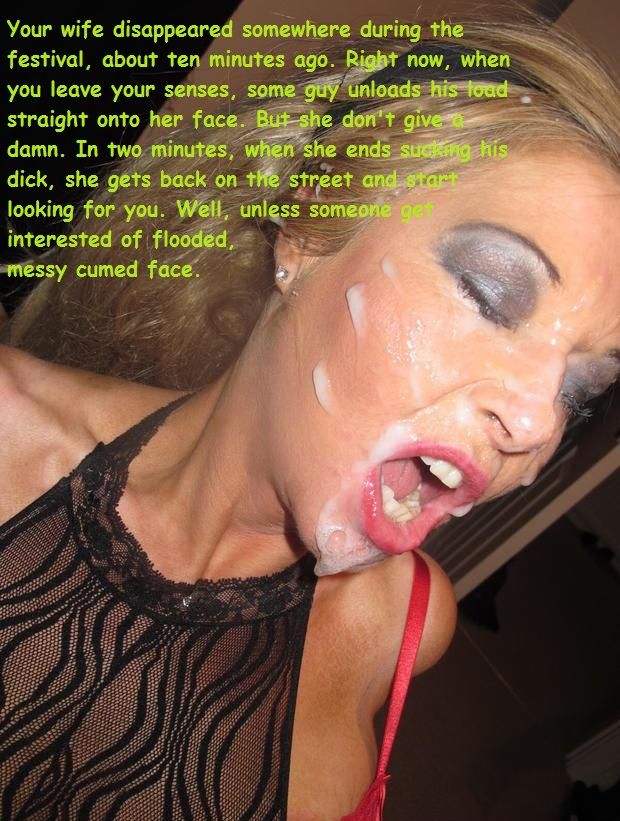 When she was splashed during party, but she also didn't give a shit