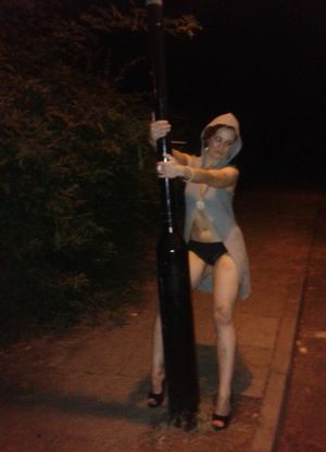 Warming up at the street